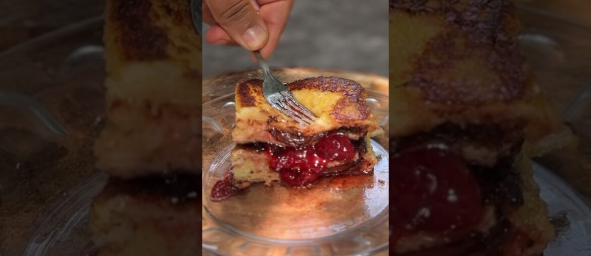 Outdoor ASMR Breakfast: Easy French Toast Recipe #ASMRCooking #subscribe