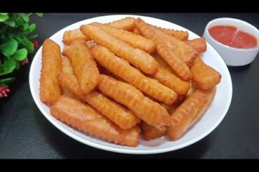 New Style Potato Snacks Recipe! Its So Delicious! Crspy Potato Chips! French Fry! Potato Recipes