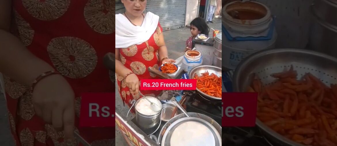 french fries Rs. 20 | best street food in karol bagh| street food in Delhi  #shorts #viral #trending