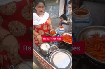 french fries Rs. 20 | best street food in karol bagh| street food in Delhi  #shorts #viral #trending