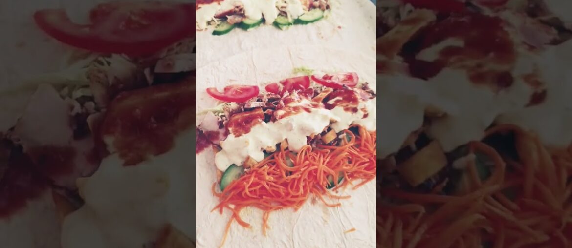 Cheese shawarma.  shawarma French fries Korean carrots