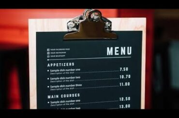 Preparing The Menu and Learning The Menu fine dining