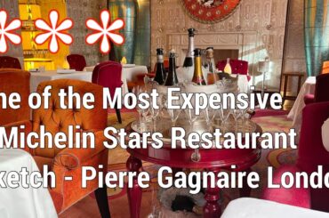 3 Stars Michelin Fine Dining at Pierre Gagnaire (Sketch Lecture Room & Library) in London