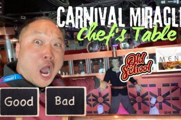 Frankenfood on the Carnival Miracle Chef's Table A Good or Bad Dining Experience
