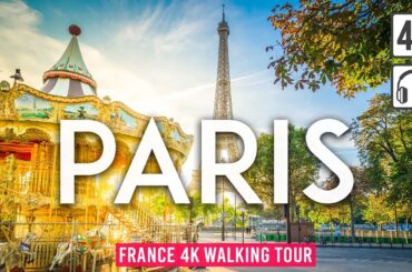 PARIS, France Walking Tour with Captions [4K/60fps]