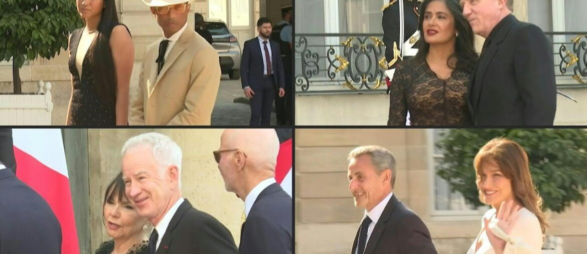 French and American celebrities arrive for Biden state dinner at the Elysee palace | AFP