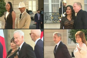 French and American celebrities arrive for Biden state dinner at the Elysee palace | AFP