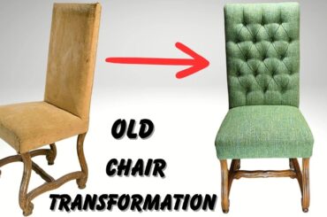 Restoration of French Dining Chair - Diamond Buttoned Upholstery
