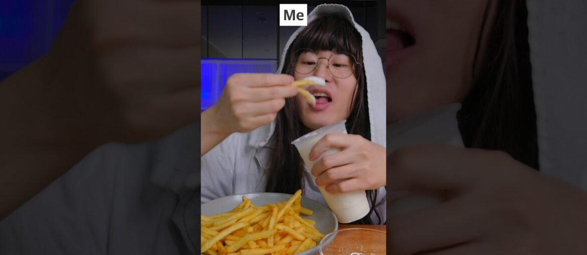 How to eat French fries