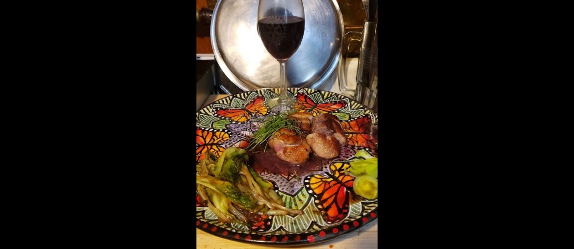 Leave it to Chef Robert- duck breast w/ red wine reduction, caramelized endive & potato dauphinoise