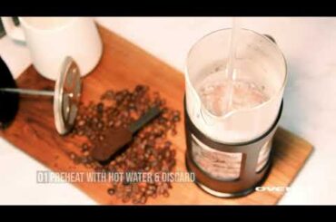 French Press Coffee Tea and Espresso Maker OVENTE 12 Ounce Heat Resistant Borosilicate