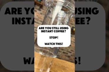 Still Using Instant Coffee? Stop! Do This Instead! #coffee #aeropress #shorts