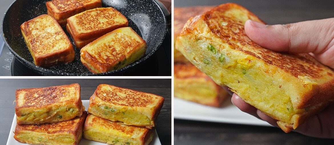 Super Easy and Quick Breakfast Recipe | Potato French Toast Recipe | Aloo sandwich Recipe
