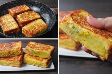 Super Easy and Quick Breakfast Recipe | Potato French Toast Recipe | Aloo sandwich Recipe