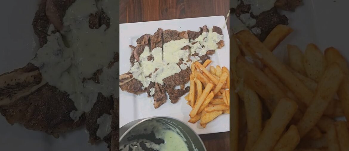 How To Make Easy Steak et Frites #shorts #cooking #ribeyesteak #steak #fries