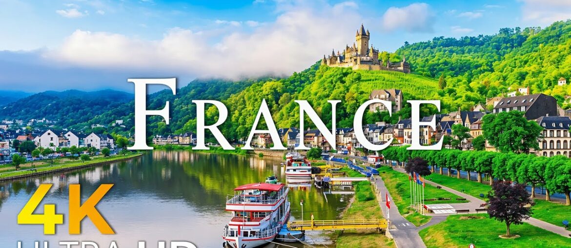 24 HOURS drone FILM FRANCE in 4K + Relaxation Film 4K | Scenic Relaxation Video 4K Ultra HD 60 FPS