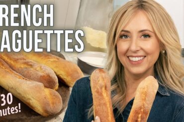 French Baguettes in Only 30 Minutes! - Recipe from France