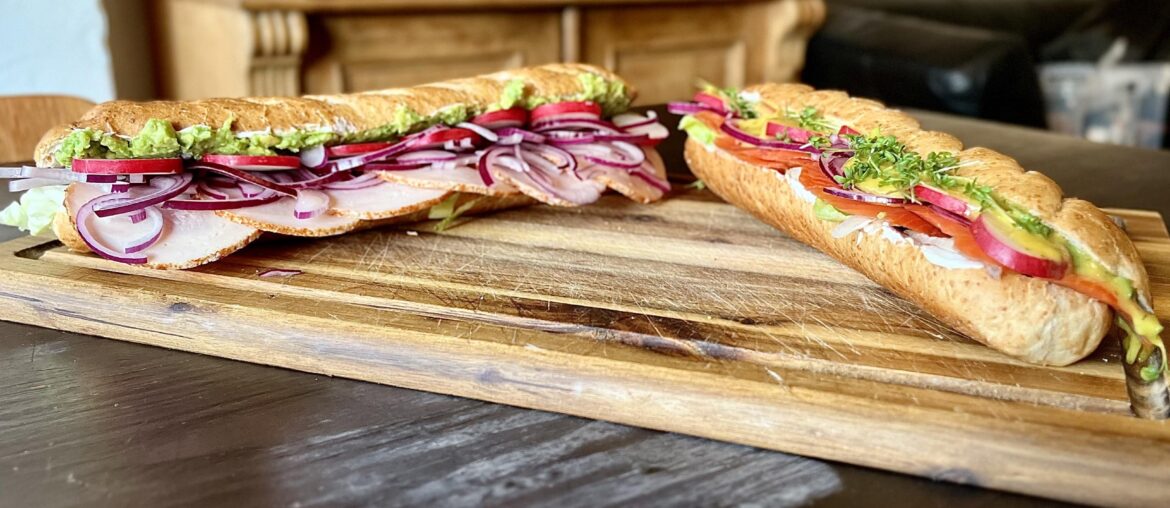 Avocado/Chicken and Salmon Subs