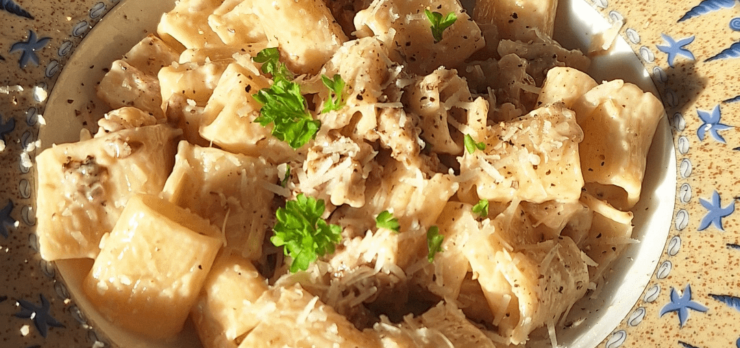 Pasta alla Norcina, with Salsiccia al Tartufo