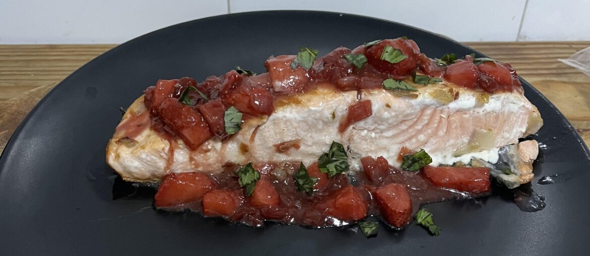 Saumon aux fraises