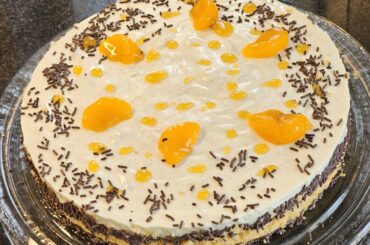 Homemade tangerine and cream cheese tart (no baking required) ― ingredients last picture (chronologically the first one ;)