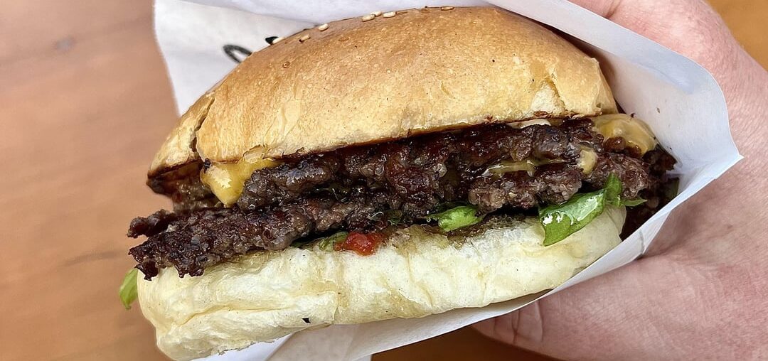 Chili cheese and whiskey burgers from a food truck