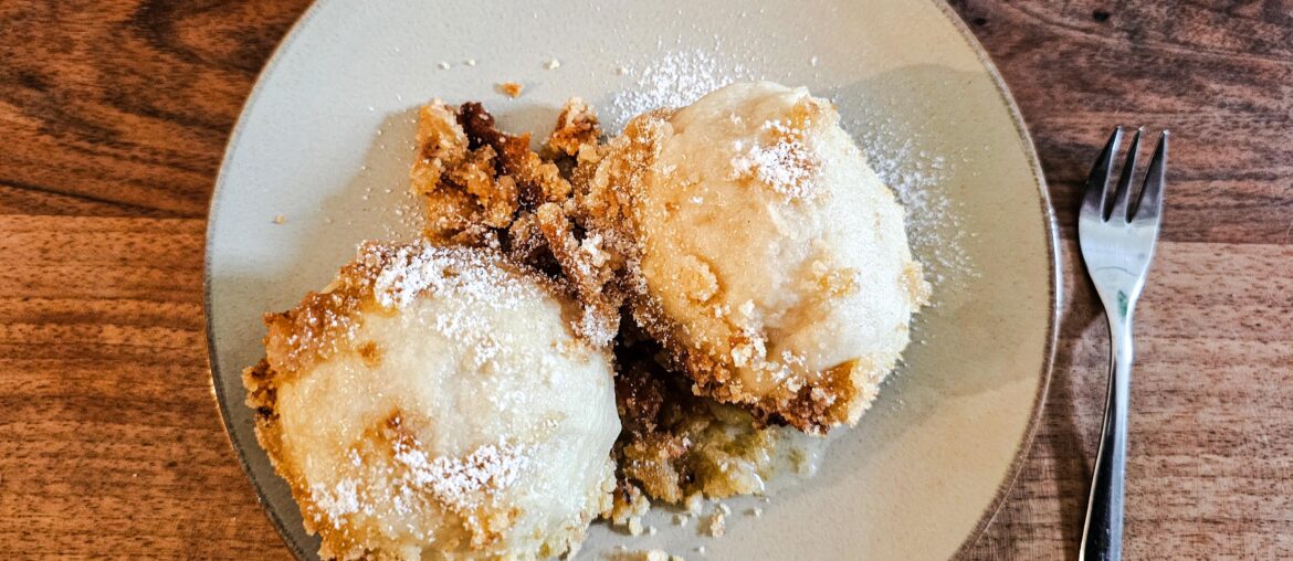 Austrian apricot dumplings