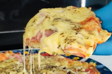 Pizza from 2 tortillas ready in 15 minutes