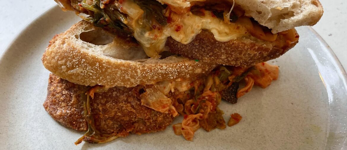 Kimchi Grilled Cheese Sandwich in Berlin