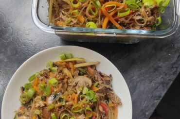 Japchae (homemade) in Berlin, Germany