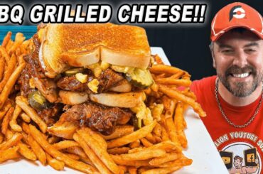 LaBo's "El Jefe" Triple BBQ Pork Macaroni and Grilled Cheese Sandwich Challenge!!