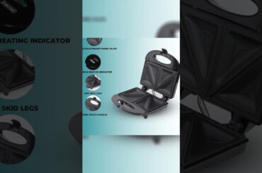 MILTON Express 800W Sandwich Toaster with Durable Die Cast Aluminium Plates |