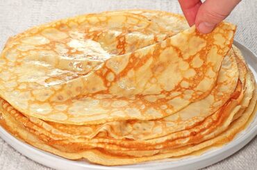 Amazing French Pancakes At Home in 10 minutes! How to make the most delicious crepes!