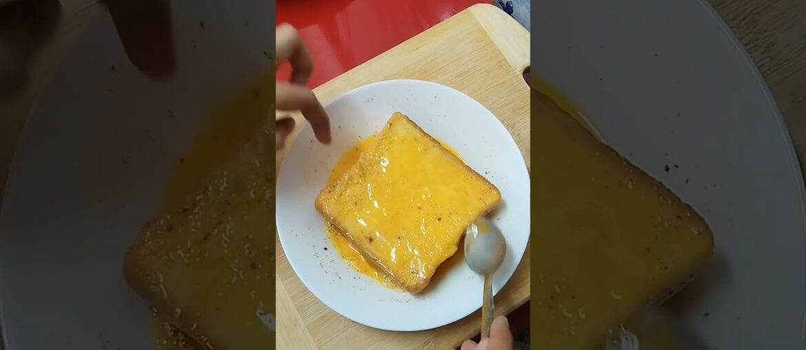 French Egg Toast Recipe #food #recipe #youtubeshorts #shorts #egg #eggrecipe #breakfast #trending