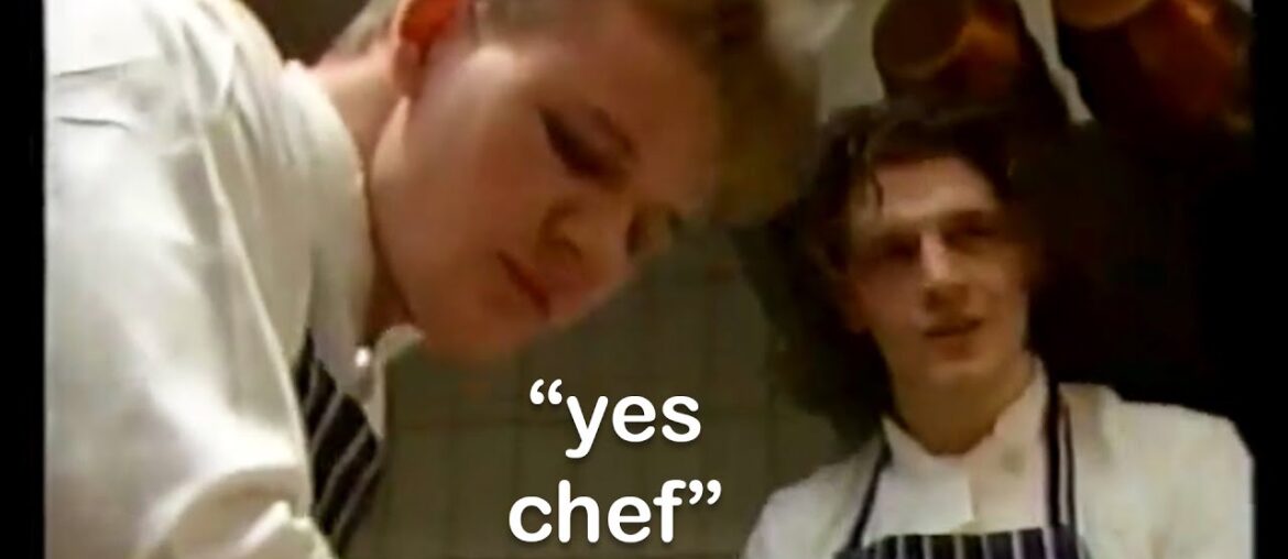 Gordon Ramsay as a 19 year old apprentice Gordon Ramsay as a 19 year old apprentice