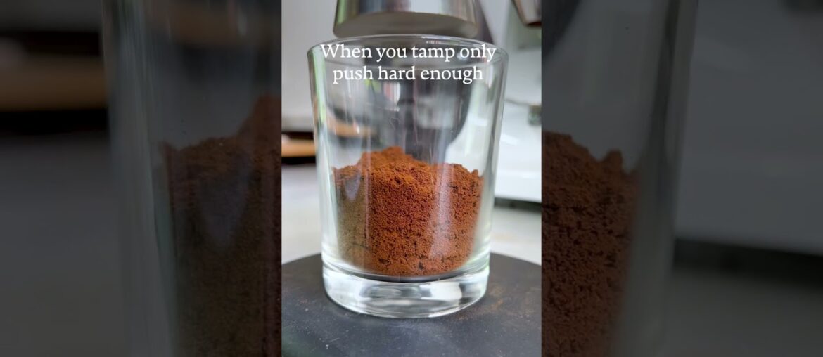Barista Basics: don’t tamp too hard! #barista #tamping #coffee #espresso #coffeetutorial #pushit