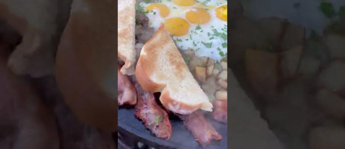 Breakfast Fry Up | Over The Fire Cooking by Derek Wolf Breakfast Fry Up | Over The Fire Cooking by Derek Wolf