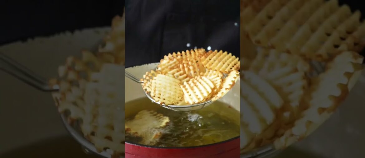 PERFECT Waffle Fries At Home