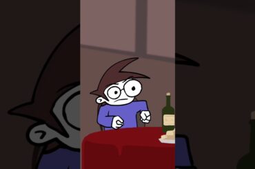 Dinner With French Cat (Animation meme) #shorts