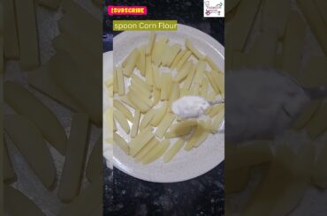 French Fries Made by Yasmeen Khan|Crispy and easy french fries recipe shorts video#39#yasmeenkitchen