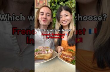 Which would you choose?? French breakfast edition #food #frenchfood #croquemonsieur #baguette