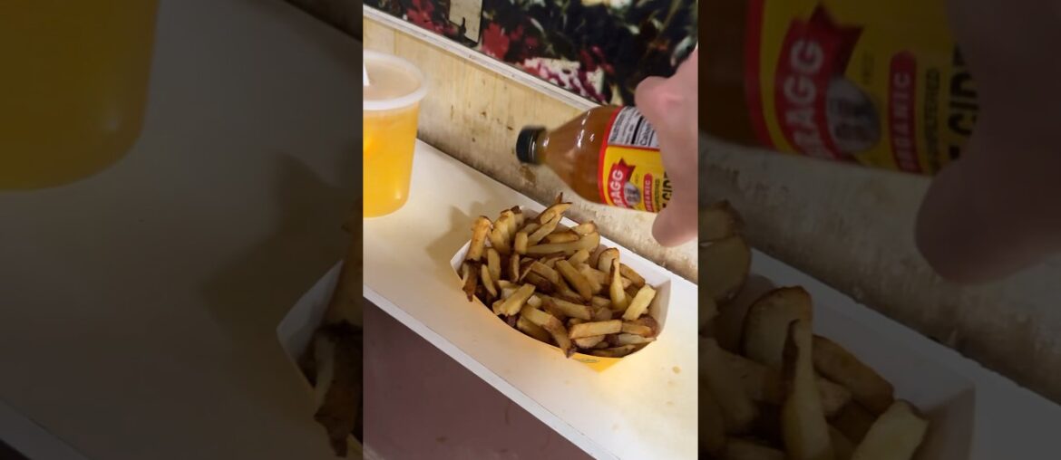 Best French Fries, Englishtown NJ #fries #fyp #applecider