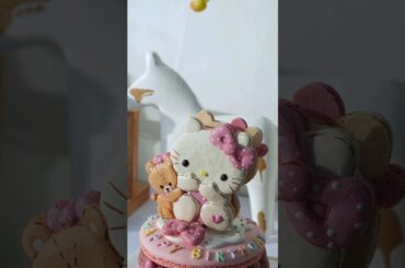 Large size sweet French pastry Macaron Korean Macaron  #shorts