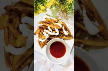 Golden Crunch Delight:Perfect French Fries in Seconds! #chips# shorts#fries