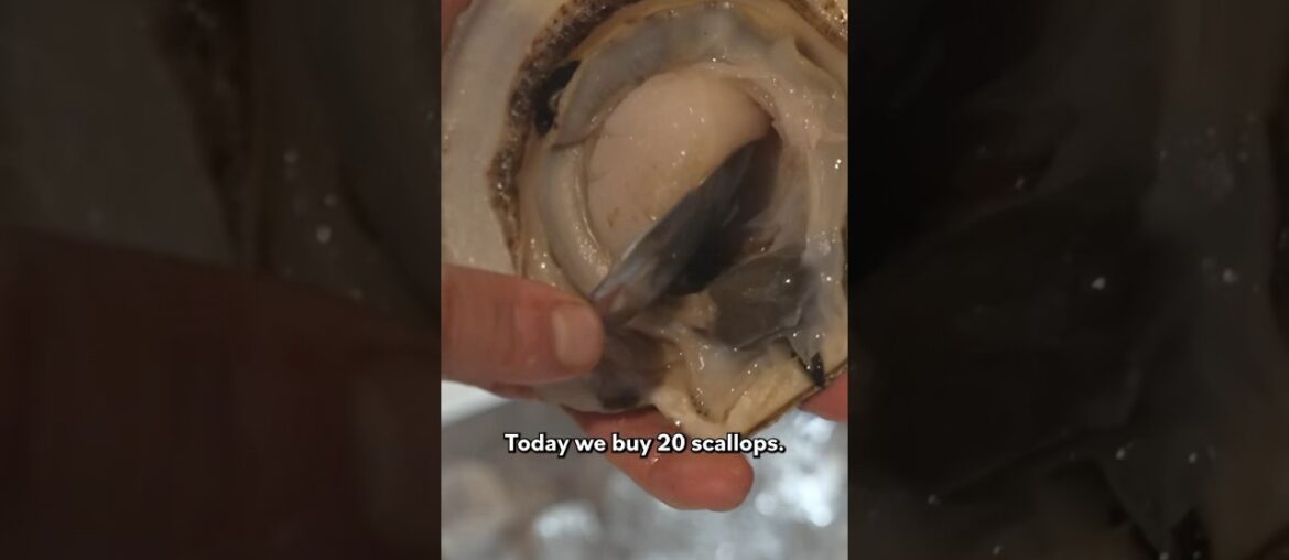 Each scallop is meticulously chosen at this Michelin-star restaurant