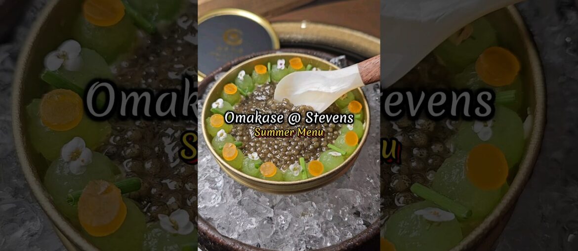 New Summer Menu featuring French-inspired Kaiseki dining