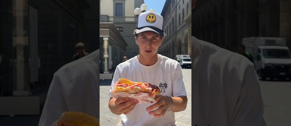 Trying the most viral sandwich in Florence #foodie #sandwich #florence full video on TikTok