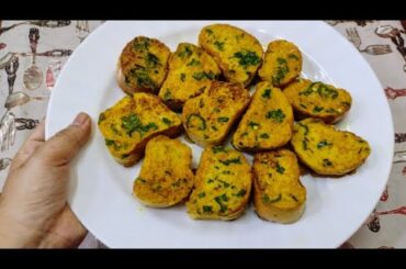 Bread Snacks Recipe | Less Oil Snacks Recipes | Bread toast recipe | Bread Recipes in kannada
