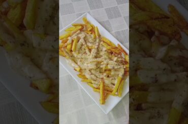 Loaded Fries Recipe With Cheese Sauce | ASMR Cooking #shorts #ytshorts #fries #snacks