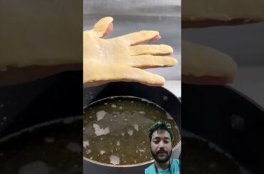 french fries in the shape of hand #recipe #food  #shorts